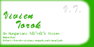 vivien torok business card